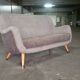 Sofa 2 places Egg 50s 60s