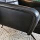 Vintage 1970s black leather armchair