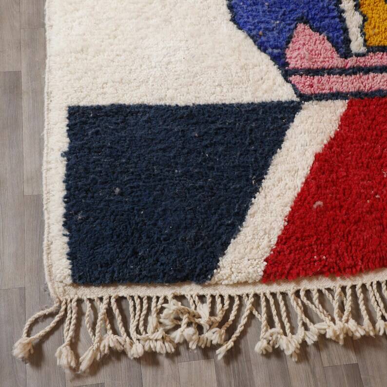 Tapis beni ouraine tissè main traditionnelle taille 150 x 250 cm