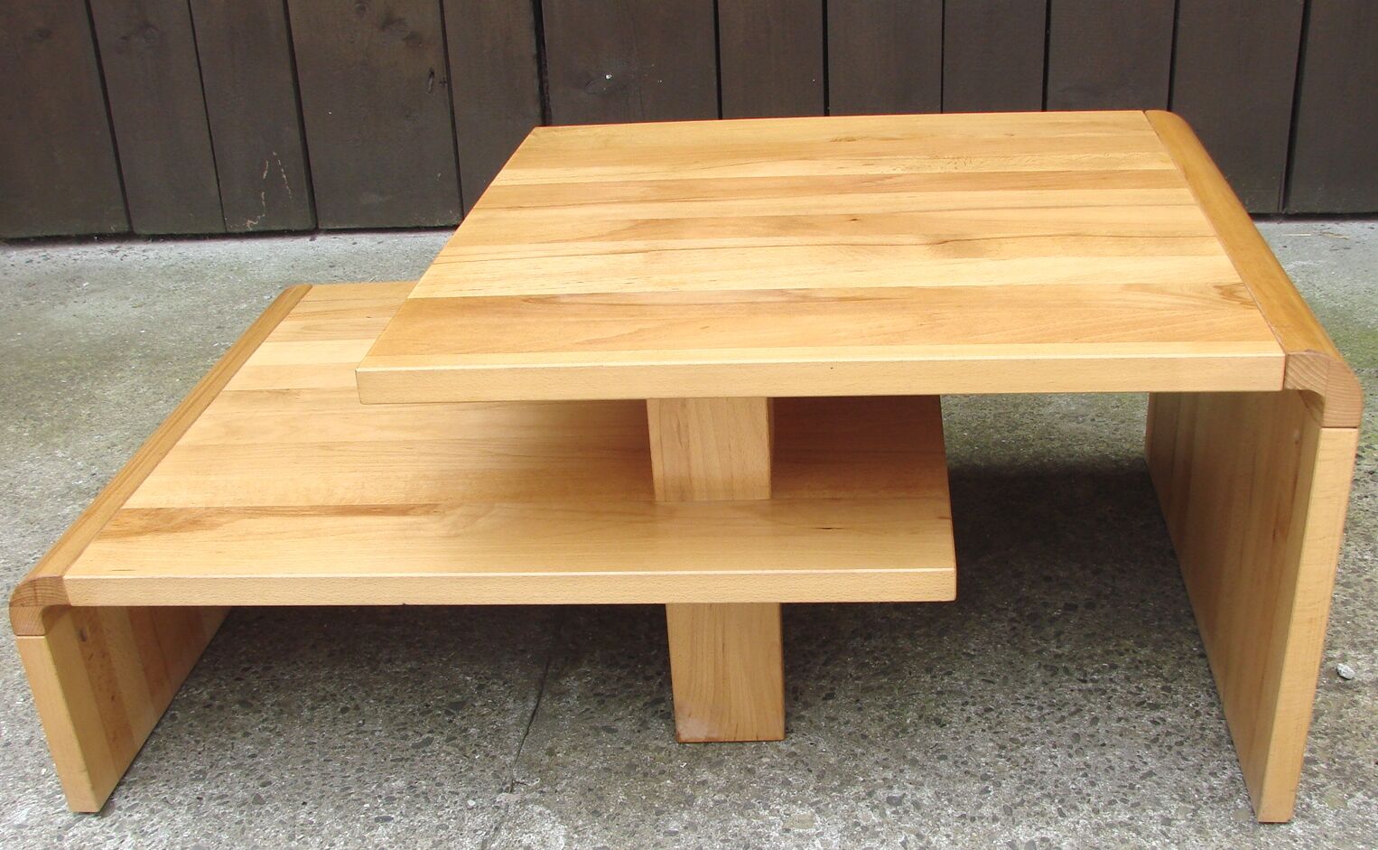 Wooden coffee table, 80s