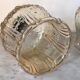 Suspension tulipe en verre vintage