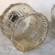 Vintage glass tulip hanging lamp