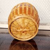 Cache pot osier vintage