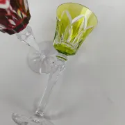 2 large crystal glasses from Saint Louis, Camargue model.