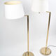Pair of Floor Lamps, Brass Readers, XXth Century