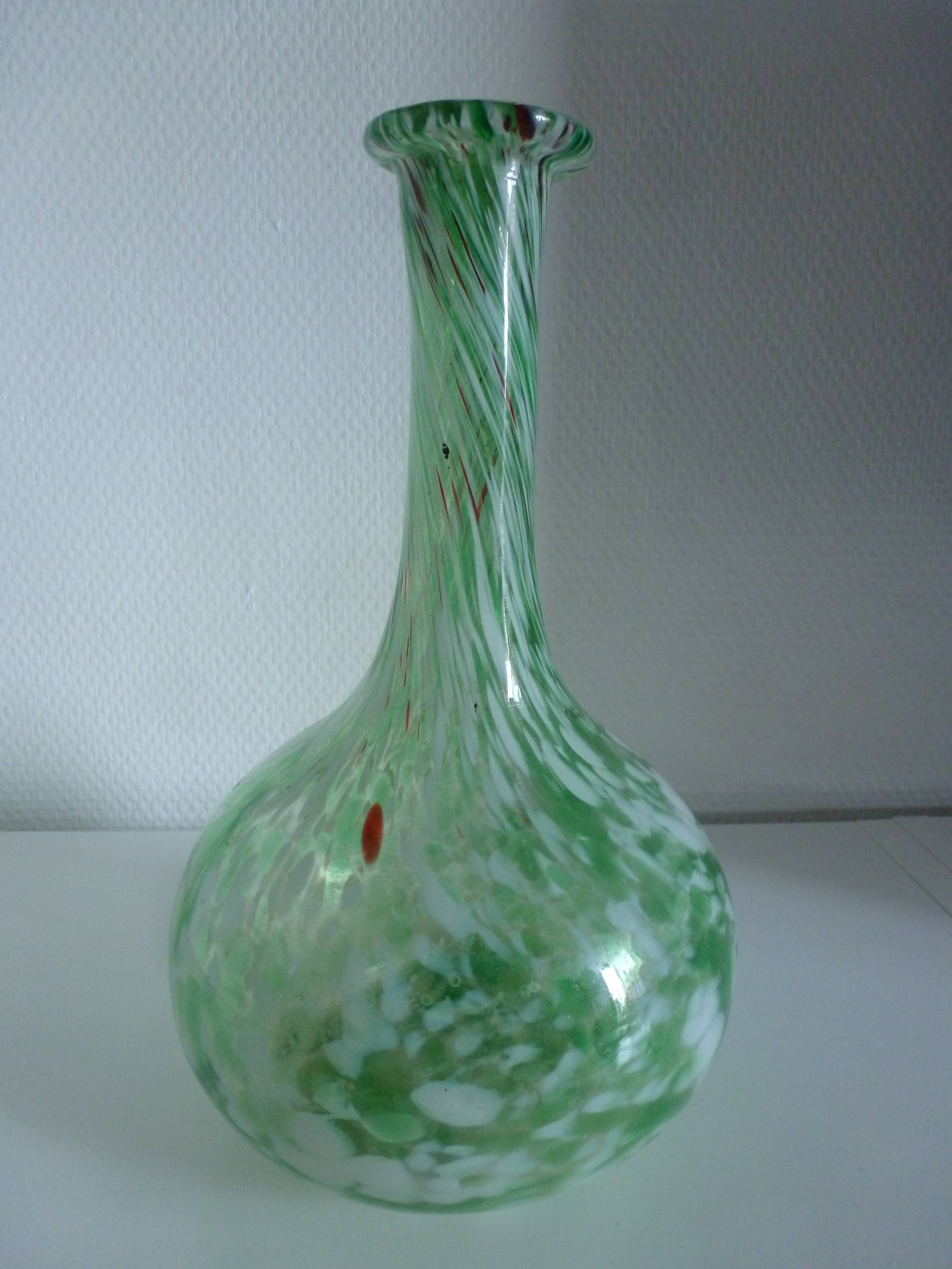 Green vase