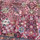 Old french carpet knotted 253 x 353 cm