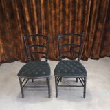 Paire de chaises Charivari vertes