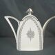 Art Deco coffee maker porcelain Limoges silver decoration around 1930