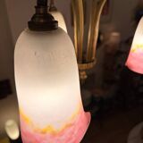 Gilded bronze lustre and glass paste – Müller Frères, Lunéville, circa 192.