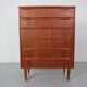 Mid-Century Modern Danish Chest of Six Drawers, Tallboy in Teak, Denmark, 1960