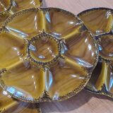 Gien earthenware oyster plates