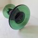 Empoli verde candle holder in green glass