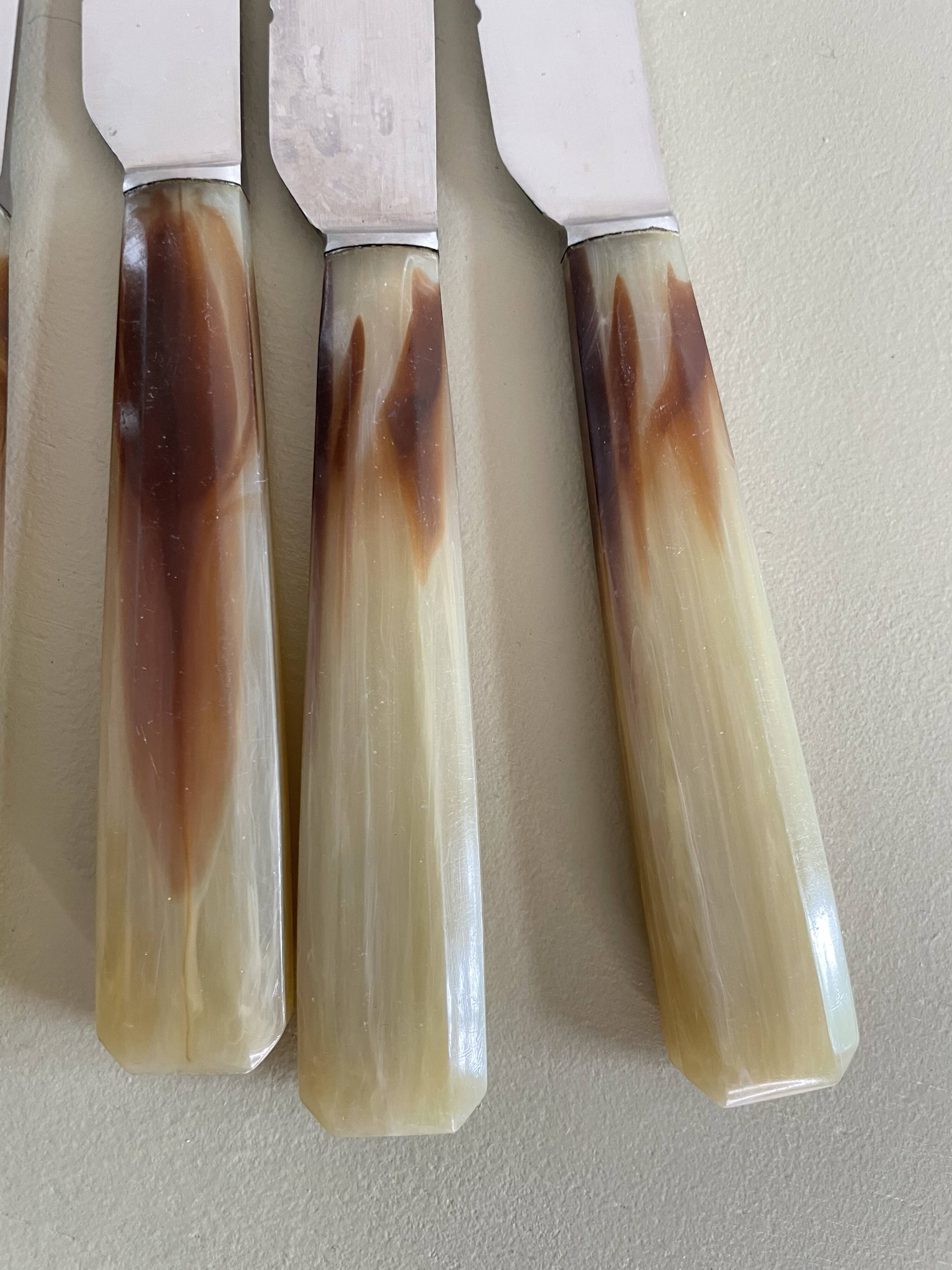 Set of 12 vintage stainless steel knives