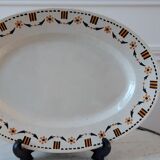 Oval dish Gien twentieth century