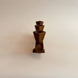Vintage wooden candle holder