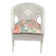 Fauteuil en rotin blanc avec assez vintage
