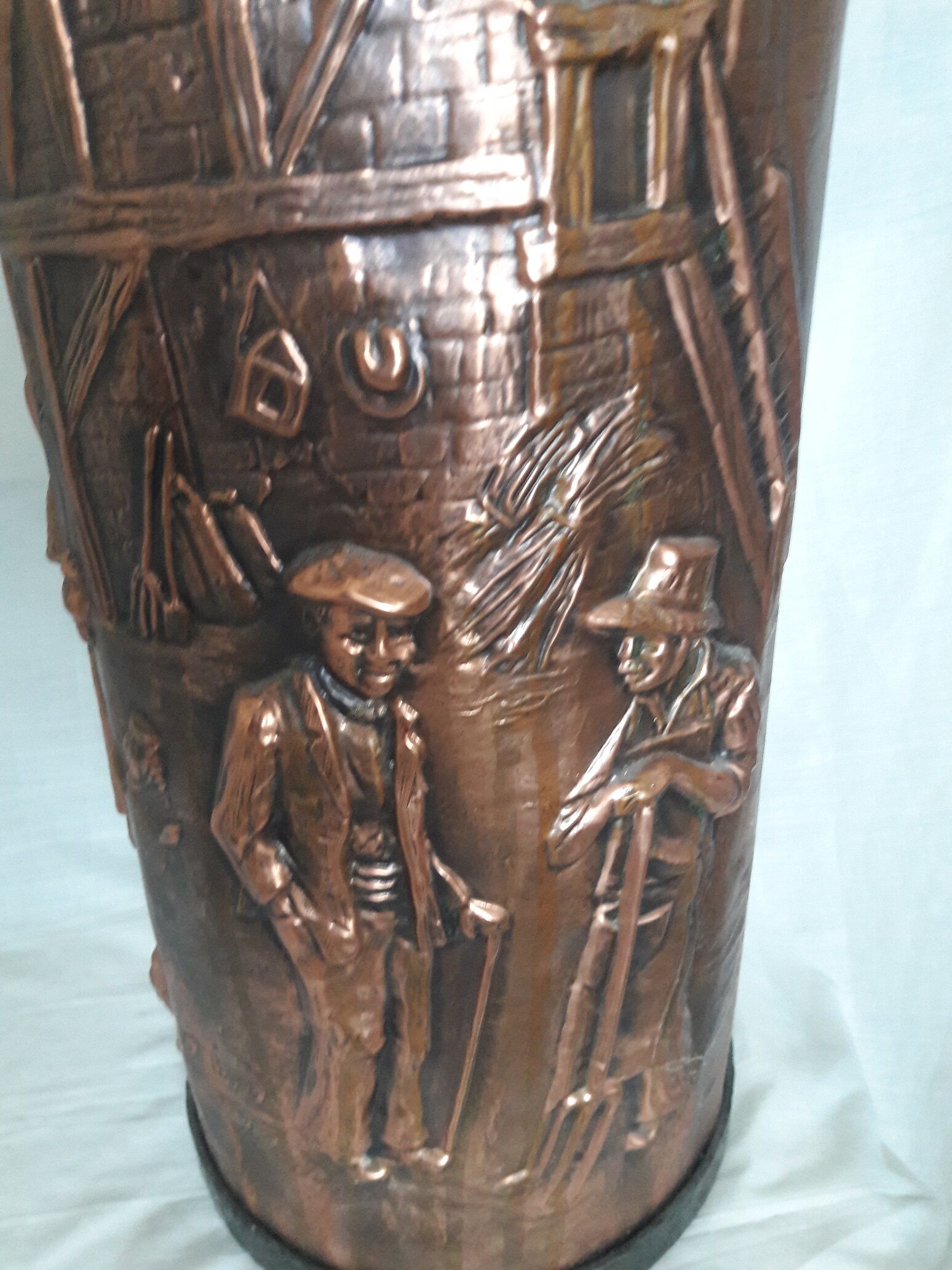 Copper umbrella holder