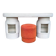 Dressing table with chair from Kecskemét Furniture, 1975, set of 2