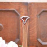 Soliflore vase in glass paste with a lava effect