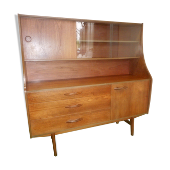 Glazed teak vintage buffet