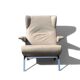 Archi armchair in grey leather by Pierre Paulin - Ligne Roset Edition