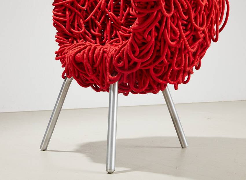 Fernando & Humberto Campana Vermelha Lounge Chair for Edra 1993/1998