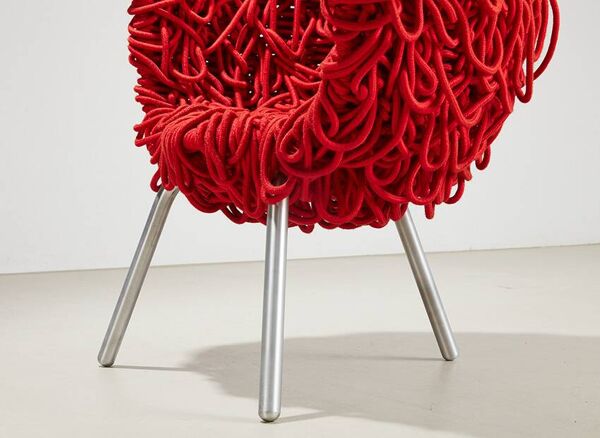 Fauteuil lounge Fernando & Humberto Campana Vermelha pour Edra 1993/1998