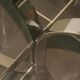 Dining table in smoked glass brown chrome structure