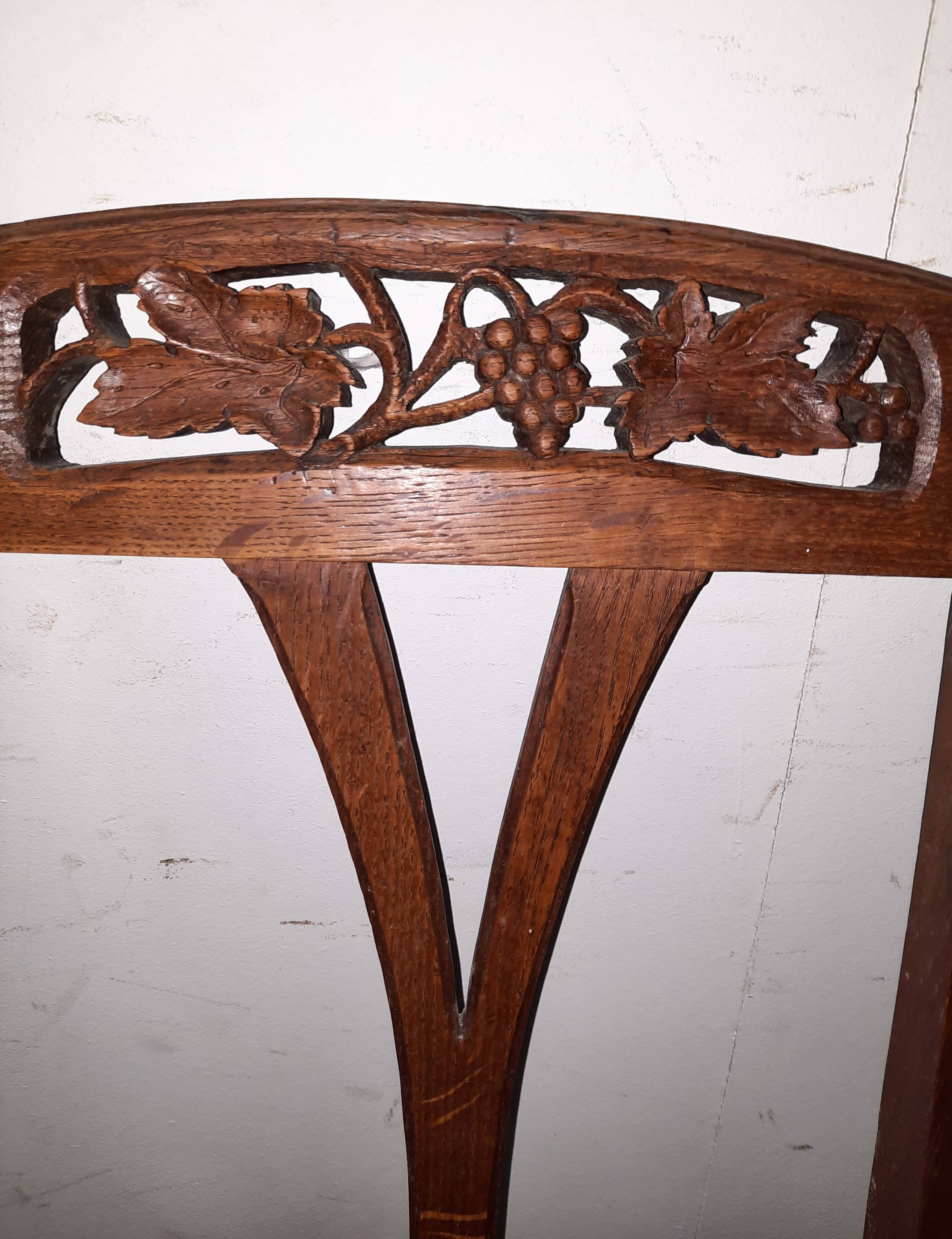 Cane chair in the style of Gauthier Poinsignon