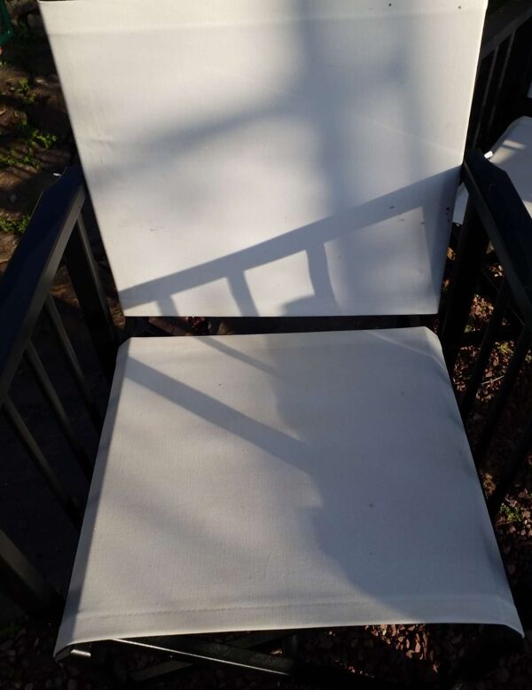 4 fauteuils en  toile