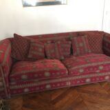 Washington fabric sofa "Alchemist" red