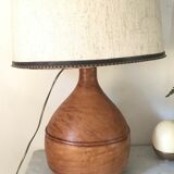 Vintage leather lamp 40 cm