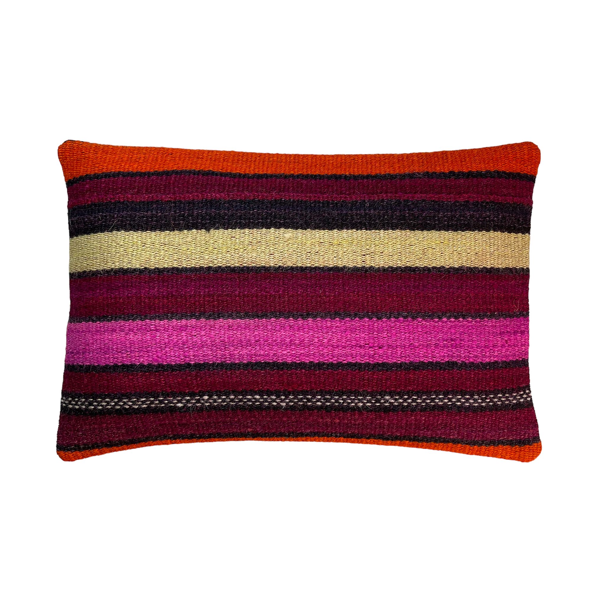 Vintage turkish kilim cushion cover, 30 x 50 cm