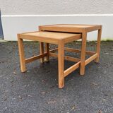 Tables in vintage pitchpin