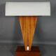 Table lamp in wood and plexiglass vintage 70/80s