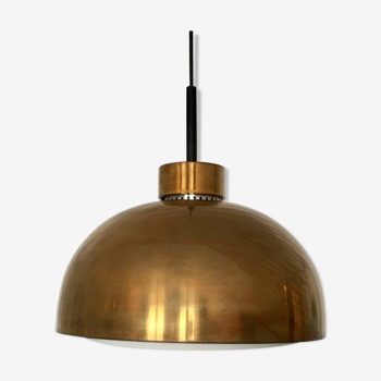 Wonderful Mid-Century modernist brass pendant lamp by Doria