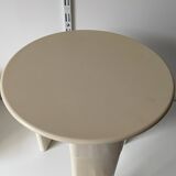 Tabouret blanc gedy par Olaf von Bohr années 70