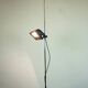 Lampe de sol réglable en spot rouge italienne de l'ère spatiale