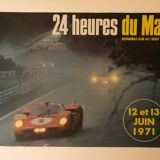 Original poster 24 Hours of Le Mans, 12 and 13 June 1971