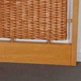 Rattan coat rack produced by Uluv in the 1960s