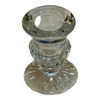 Vintage glass sun stemmed candle holder