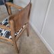 Restored brutalist style armchair