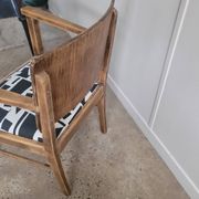 Restored brutalist style armchair