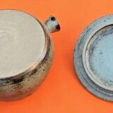 Serving tureen, glazed stoneware, ceramicist Jean Tessier, Atelier Le Cep