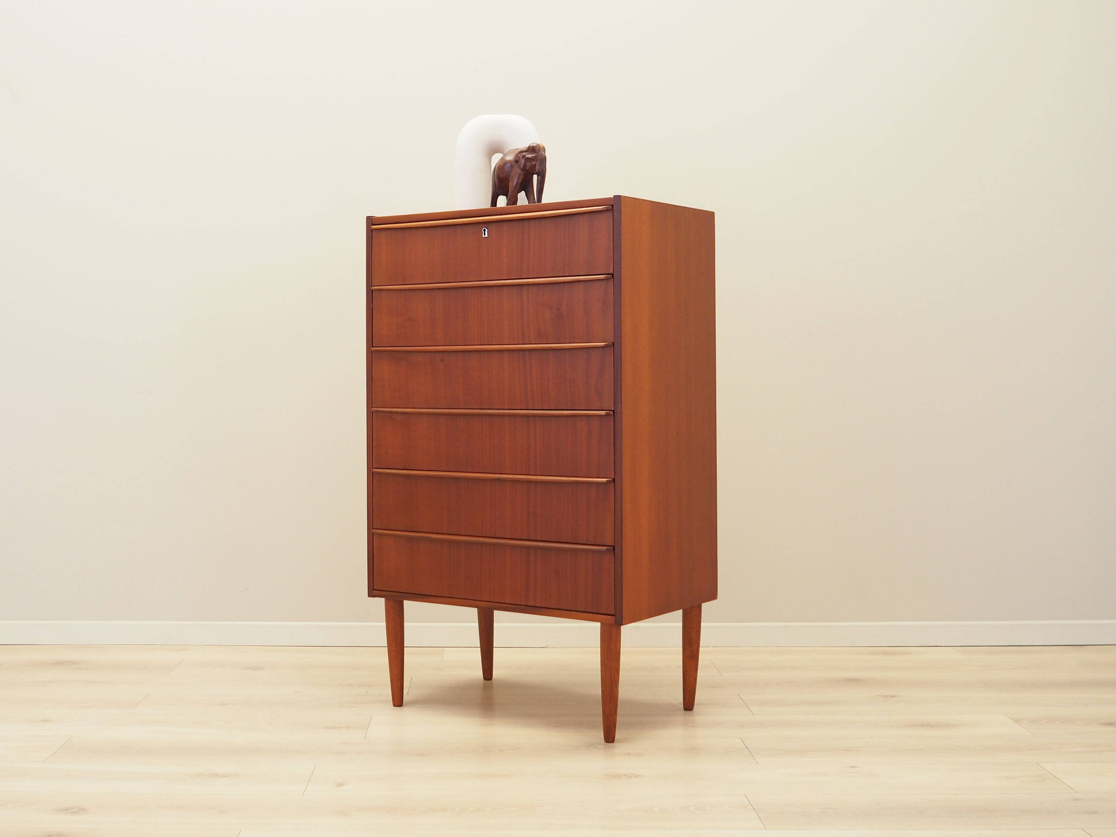 Teak chest of drawers, Danish design, 1970s, production: Denmark