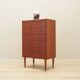 Commode en teck, design danois, années 1970, production : Danemark