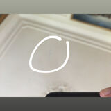 Octagonal mirror 78x58cm