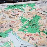 Geographic map cabinet