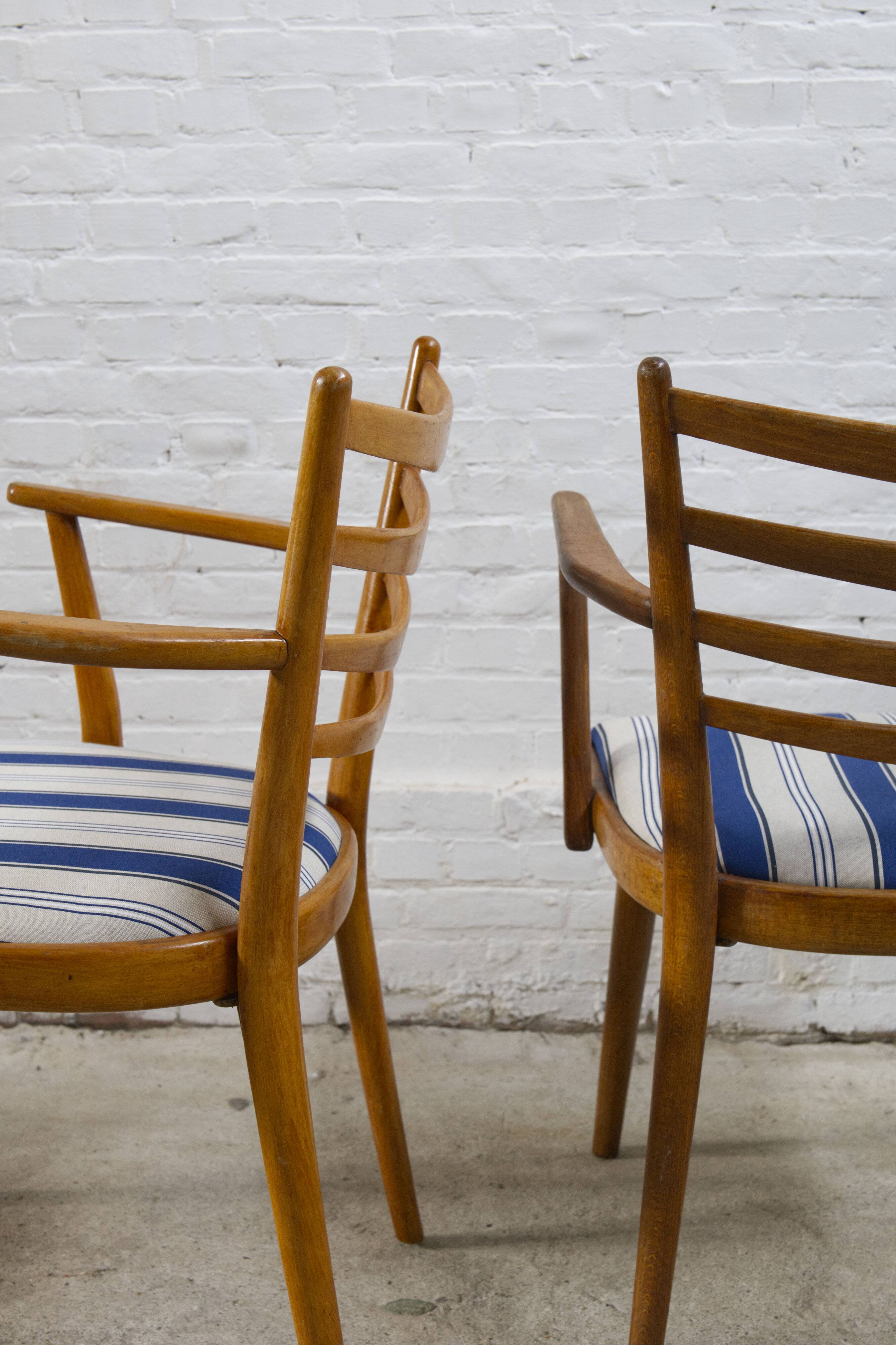 2x Thonet armchairs, 1960s